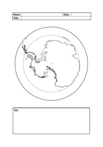 Blank Antarctica Map | Teaching Resources