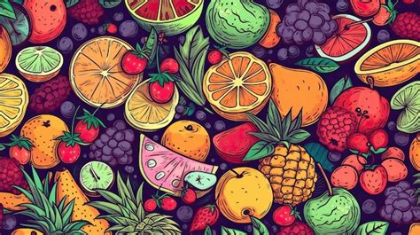 Premium Photo | Set of juicy summer fruits to use as wallpaper ...