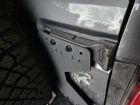 Raptor Tailgate Hinges installed with Hammerbilt Bracket | Bronco6G ...