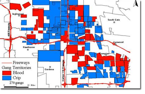 Crips And Bloods Gang Map - Household Name Blog