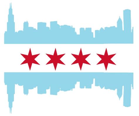 "Chicago Skyline Flag" by wtafro | Redbubble