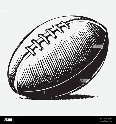 Hand drawn American football ball sketch Stock Vector Image & Art - Alamy