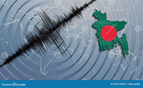 Seismic Activity Earthquake Bangladesh Map Stock Illustration - Illustration of damage, detetor ...