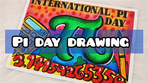 International pi day drawing/International pi day poster/pi day drawing | Drawings ...