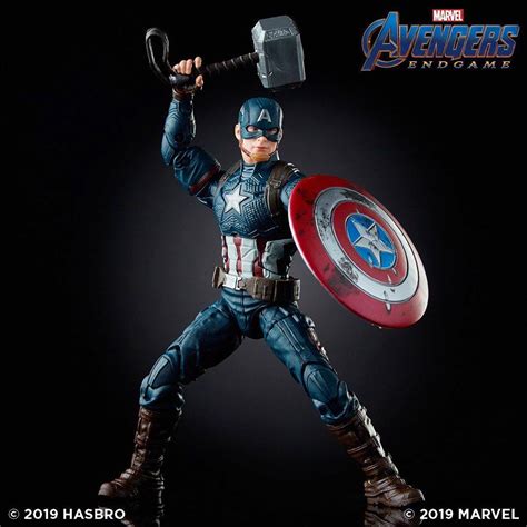 Walmart Exclusive Marvel Legends Endgame Captain America & Mjolnir ...