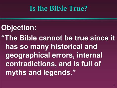 PPT - Is the Bible True? PowerPoint Presentation, free download - ID:3370022