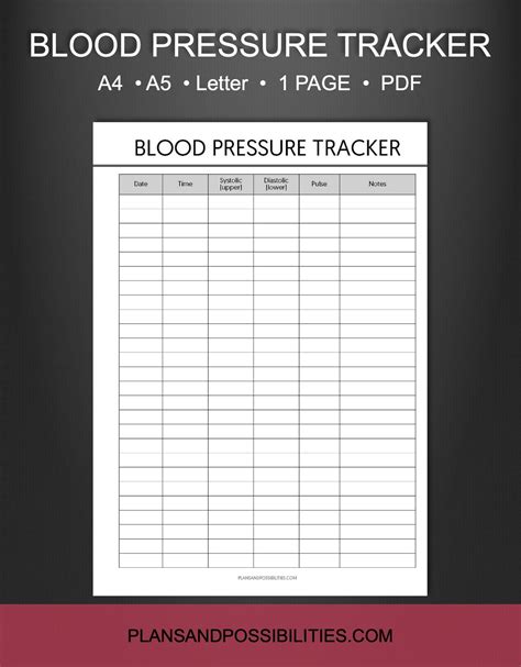 Free Printable Blood Pressure Log Templates [PDF, Excel], 59% OFF