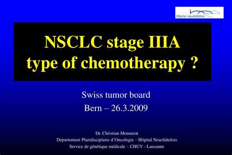 PPT - NSCLC stage IIIA type of chemotherapy ? PowerPoint Presentation, free download - ID:4079093