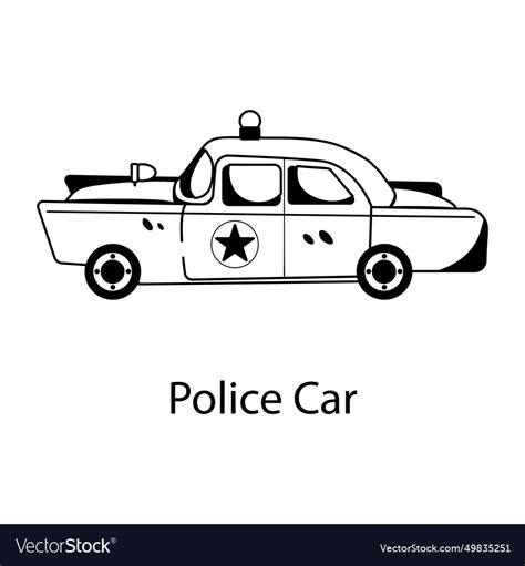 Police car Royalty Free Vector Image - VectorStock