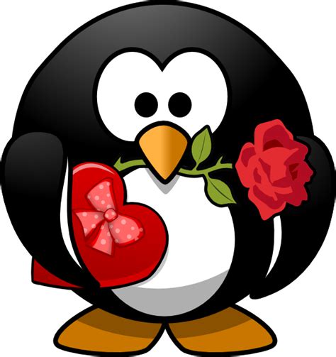 Valentine Penguin Clip Art at Clker.com - vector clip art online ...