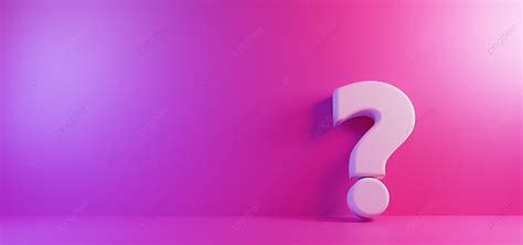 Question Mark On A Pink Pastel Background 3d Illustration, Wallpaper, Background, Shape ...