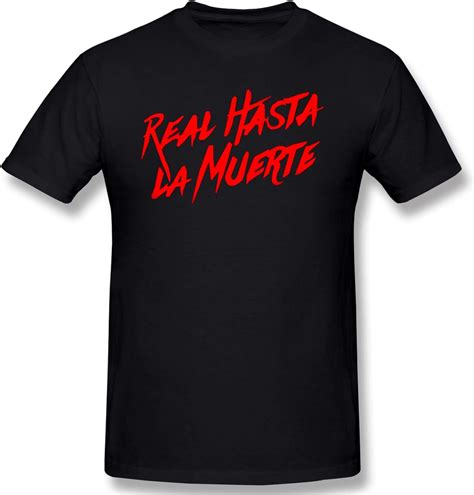 Amazon.com: Real-Hasta-La-Muerte-Logo T Shirt Men's Cool Short Sleeve ...