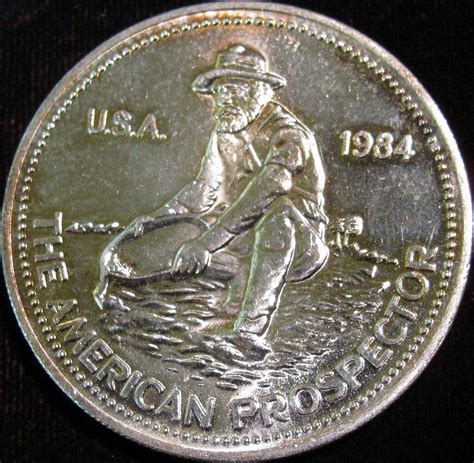 1550. 1984 American Prospector Engelhard One Troy Ounce .999 Fine Silver