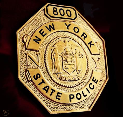 New York State Police Badge #800, NYPD STATE POLICE BADGE Collector *HALLMARK* | #1862336148