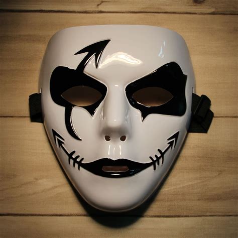 Fashion Hip-hop Style Mask for Halloween Party - Black + White Mask Party Masks Festive & Party ...