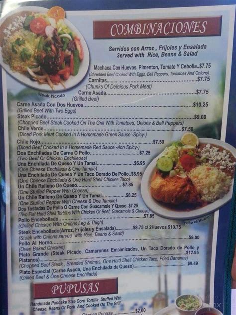 Menu of El Buen Gusto in Los Angeles, CA 90039