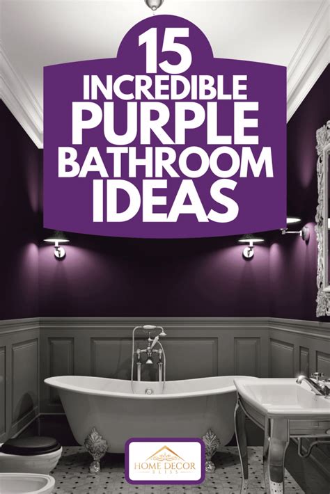 15 Incredible Purple Bathroom Ideas