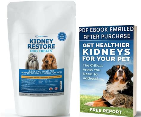 Healthy Kidney Kidney Restore Dog Treat Supplements for Medium/Large Breeds, Dog Treats for ...