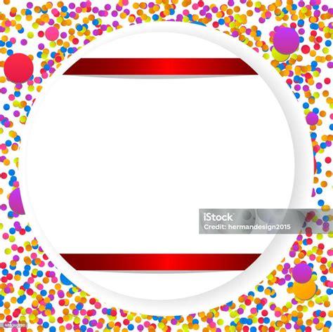 Birthday Background With Colorful Confetti Stock Illustration - Download Image Now - 2015 ...