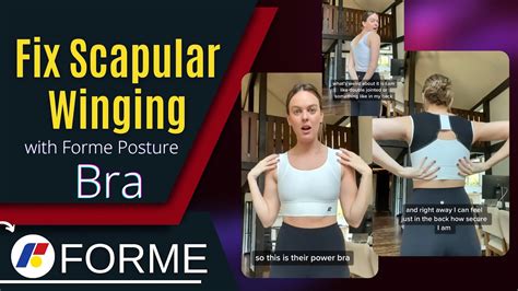 Fix Winging scapula with Forme science Posture Bra - YouTube