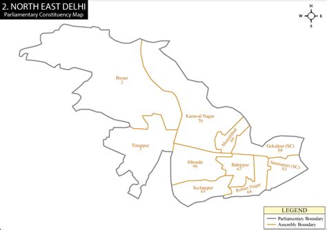 North East Delhi Election Result 2024 - Parliamentary Constituency Map ...