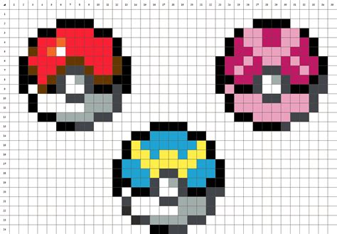 Pokemon Pixel Art Pokeball