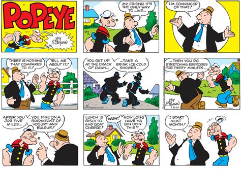 Popeye Comic Strip 2000-08-13 | Comics Kingdom