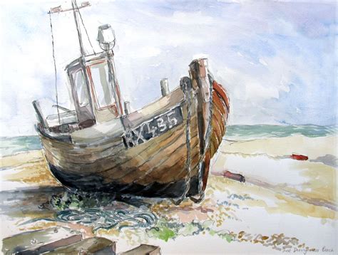 watercolor boats | Size 26″X 19″) Click image to enlarge © Watercolor ...