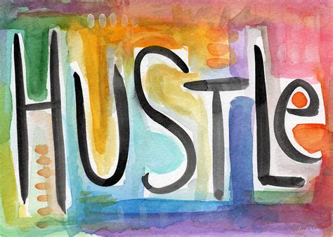 Hustle- Art by Linda Woods Painting by Linda Woods - Pixels