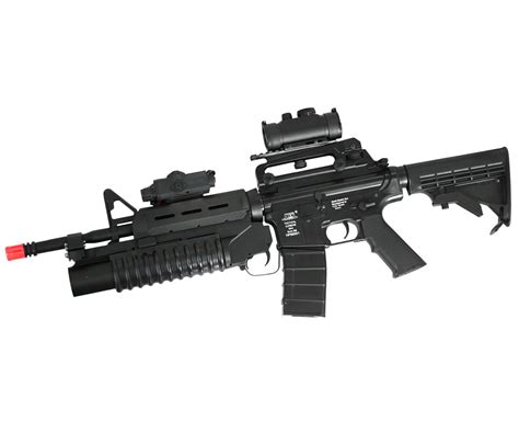 ANM Custom ICS Magpul M4 Airsoft Gun with M203 40mm Grenade Launcher ...