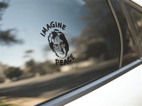 Imagine Peace with John Lennon - Vinyl Cut-out Sticker - Peace Resource ...