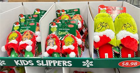 NEW Dr. Seuss Grinch Slippers for the Family UNDER $10 at Walmart | Hip2Save