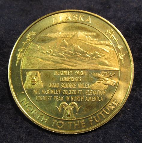 51. Mount McKinley National Park Souvenir Medallion. Alaska.