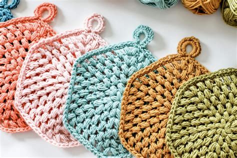 TL Yarn Crafts - Hexi Puff Coasters, free crochet puff stitch trivet pattern | TL Yarn Crafts ...