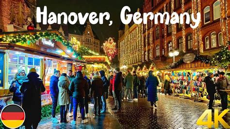 Hannover, Germany, Christmas Market walking tour 4K - YouTube