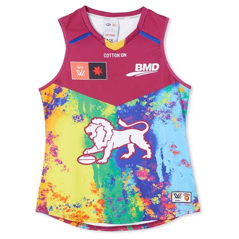 The Brisbane Lions 2023 AFLW Pride Guernsey sure is something : r/AFL