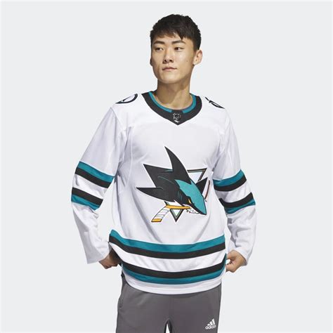 San Jose Sharks Men's Adidas Home Teal Authentic Blank Jersey