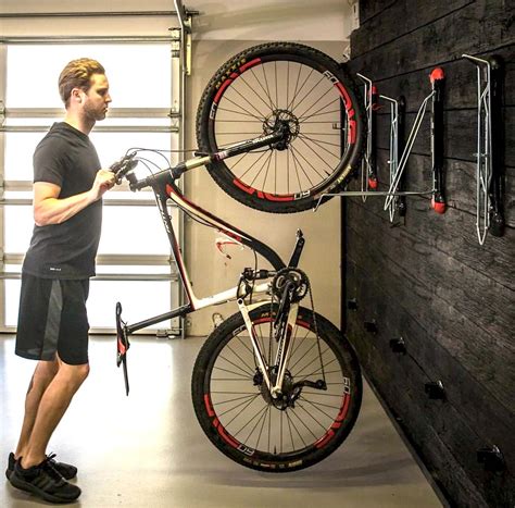 Mountain Bike Wall Rack | Swivel Vertical Storage Mount | Tires 2.1 ...