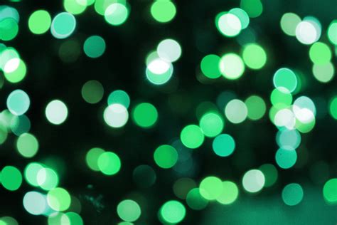 Soft Focus Green Christmas Lights Texture – Photos Public Domain