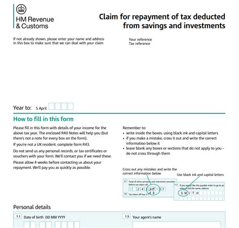 Hmrc Tax Return Self Assessment Form - PrintableRebateForm.net