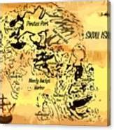 Pirate Treasure Map Skull Island Painting by Larry Lamb - Pixels