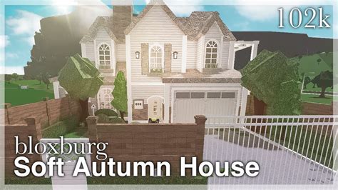 Bloxburg - Soft Autumn House Speedbuild - YouTube