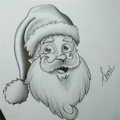 Santa Claus Sketch Drawing