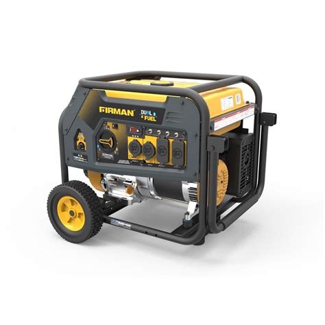 Firman 5700-Watt Hybrid Dual Fuel Propane/Gas Powered Portable Generator with Recoil Start ...