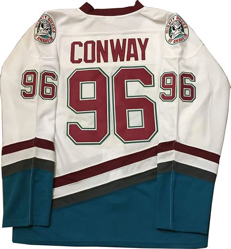 Adam Banks 99 Gordon Bombay 66 The Mighty Ducks ICE Movie Hockey Jersey ...