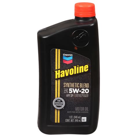 Save on Havoline Synthetic Blend Motor Oil SAE 5W-20 Order Online ...