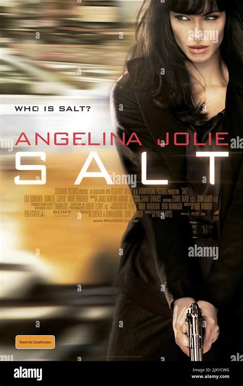 ANGELINA JOLIE MOVIE POSTER, SALT, 2010 Stock Photo - Alamy