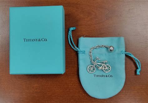 Vintage Tiffany & Co 925 Sterling Silver Bicycle Key Chain Holder With Box Pouch | eBay