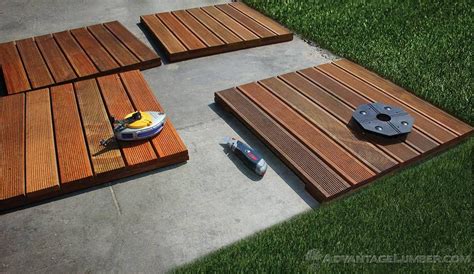 Decking Tiles Installation - Ipe Wood Deck Tiles Install | Deck tile, Deck designs backyard ...