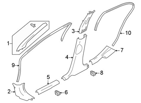 2018 Nissan NV3500 Door Seal (Lower). Front - 769225EF0A | NISSAN PARTS OVERSTOCK, Tampa FL